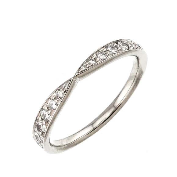 Tiffany & Co. Harmony Band Ring with Diamond and Platinum